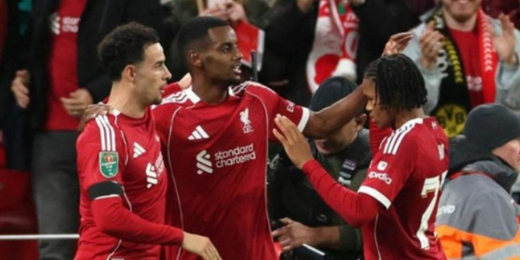 Liverpool esultanza di tutta la squadra (Foto: Web)