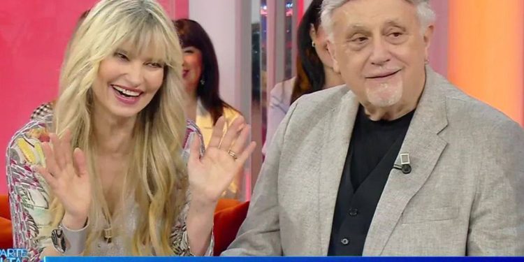 Andrea Roncato e la moglie Nicole Moscariello (Foto: screen Raiplay)