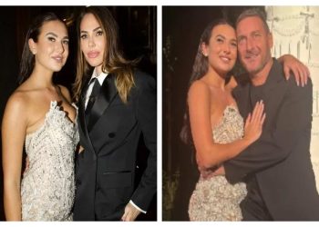 chanel totti lite con papà francesco totti