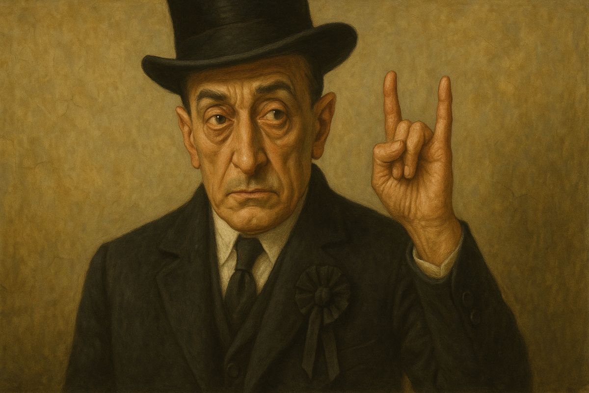 Un gesto apotropaico (Foto: CHATGPT)