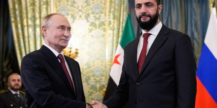 Russia-Siria: Putin e al-Sharaa