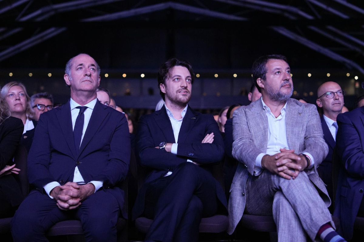 Zaia, Salvini e Stefani in Veneto