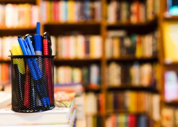 Portapenne in libreria