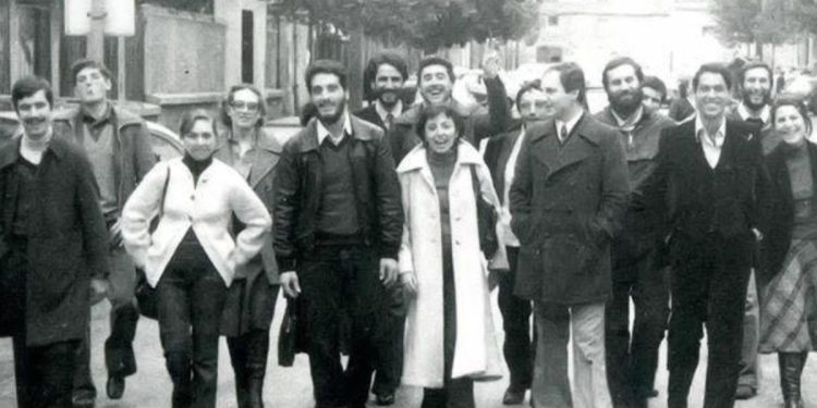 Giovani di CL a Palermo negli anni 70. Foto dal libro di F. Inguanti