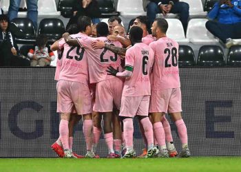 L'esultanza del Palermo (palermofc.com)