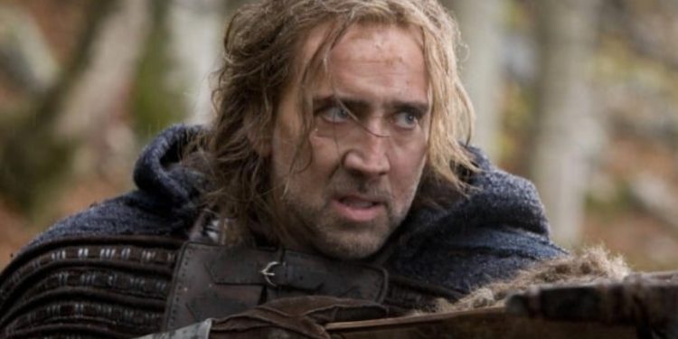 Nicolas Cage ne L'ultimo dei templari, film su Italia 1 (Foto Web)