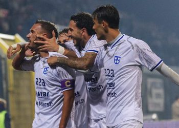 L'esultanza del Brescia (da facebook.com/unionbrescia2025)