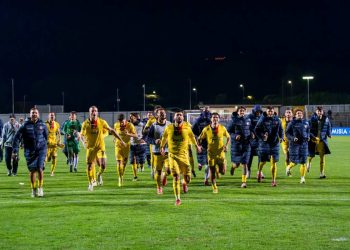 Il Guidonia festeggia una vittoria (da facebook.com/Guidoniamontecelio1937fc)