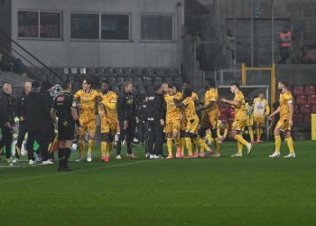 L'Udinese esulta per il gol di Nicolò Zaniolo alla Cremonese (Foto ANSA)