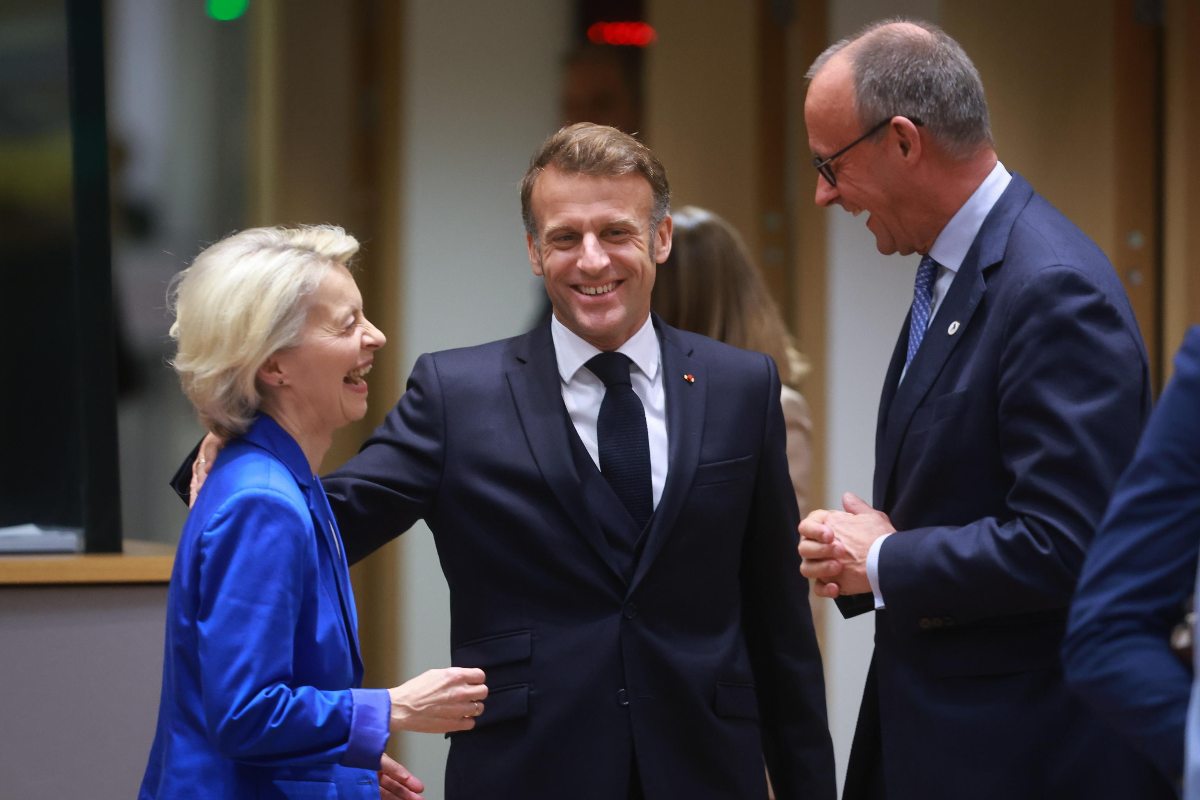 Macron, Merz e Von der Leyen