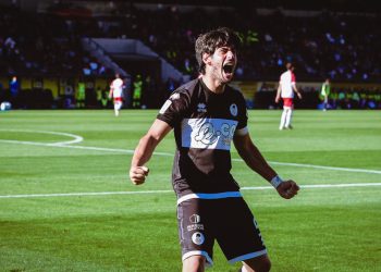 L'esultanza di Cristian Shpendi (cesenafc.com)