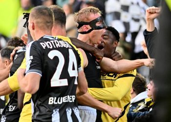 L'esultanza dei giocatori dell'Udinese (udinese.it)