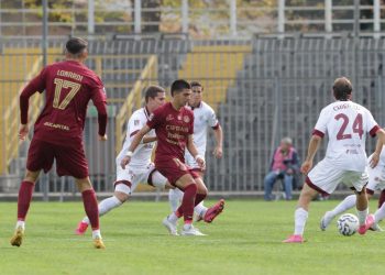 Cristian Spini in azione col Ravenna (ravennafc.it)