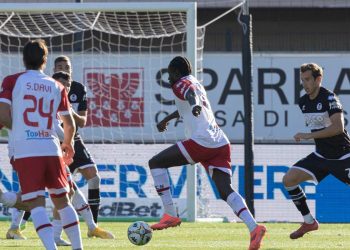 Il Sudtirol in azione contro il Cesena (da facebook.com/fc.suedtirol)