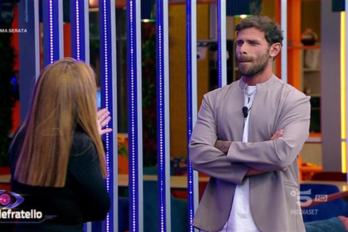 Domenico D'Alterio, confronto con la fidanzata Valentina al Grande Fratello 2025