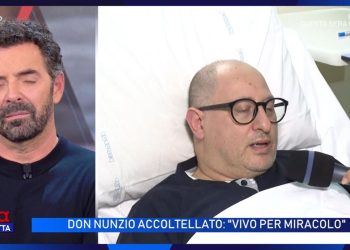 Prete accoltellato a Gela (Foto: La vita in diretta)