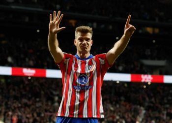 Alexander Sorloth con la maglia dell'Atletico Madrid (Foto: Web)