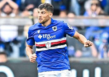 Nikolas Ioannou con la maglia della Sampdoria (da facebook.com/sampdoria)
