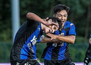 L'esultanza del Renate (da facebook.com/acrenate)