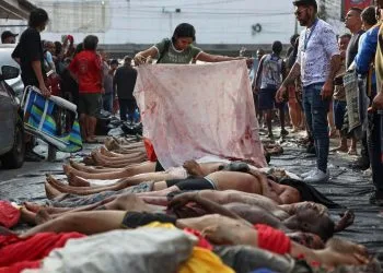 Vittime al termine dell'operazione anti-narcos a Rio de Janeiro, 29 ottobre 2025 (Ansa)