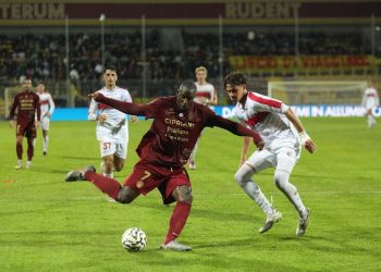 Stefano Okaka in azione col Ravenna (ravennafc.it)
