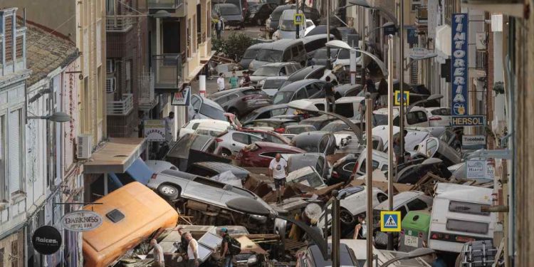 I danni causati dalla Dana (Ansa)