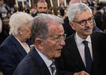 Massimo D'Alema e Romano Prodi nel 2023 (ANSA/MAX CAVALLARI)