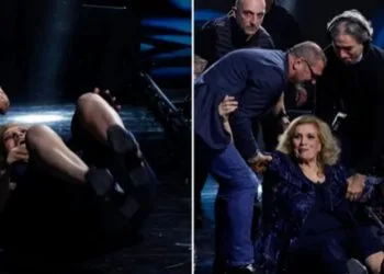 Iva Zanicchi è caduta a Belve