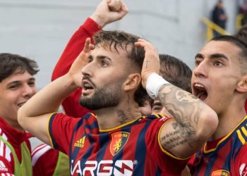 L'esultanza del Potenza (da facebook.com/SerieCofficial)