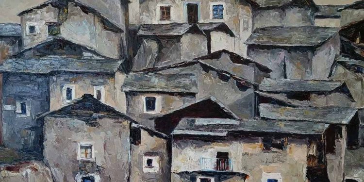 Angelo Vaninetti, "Case" (particolare)