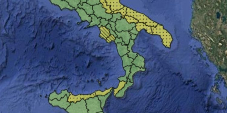 L'allerta meteo di oggi, 10 novembre 2025