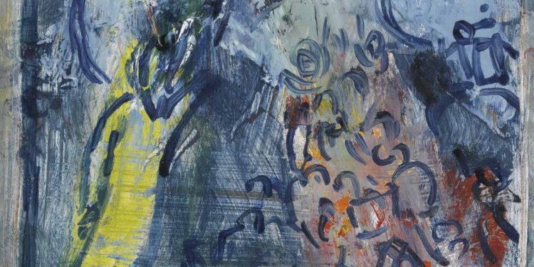 Marc Chagall, "Schizzo per La traversata del Mar Rosso" (1955, particolare)