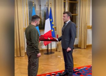 Incontro fra Zelensky e Macron (Foto: screen da Youtube)