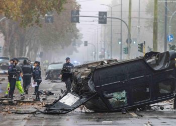 Il suv coinvolto in un incidente stradale a Milano