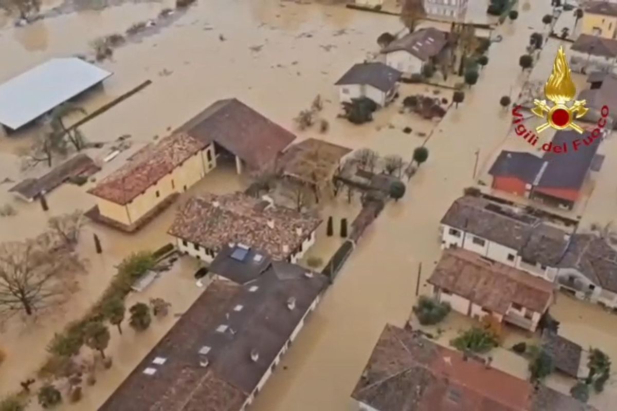 Maltempo in Friuli: esonda il fiume Torre nel goriziano