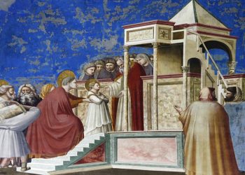 Presentazione della Beata Vergine Maria al tempio (Dipinto di Giotto, foto web)