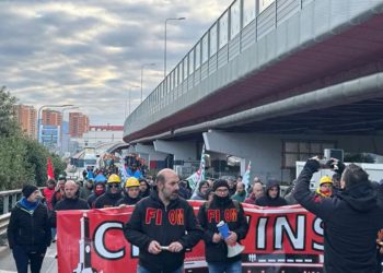 Sciopero ex Ilva Genova (Foto: screen Youtube PrimoCanale)