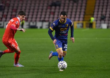 Giacomo Benedetti in azione col Trento (actrento.com)