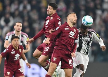 Giovanni Simeone e Nikola Vlasic in Juventus Torino (Foto ANSA)