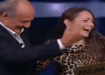 Veronica Succo e Gerry Scotti - screenshot web