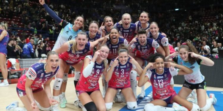 Le ragazze di Novara (dal sito ufficiale AGIL Volley)
