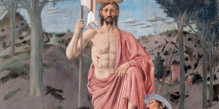 Piero della Francesca, "Resurrezione" (1450-1463, particolare)