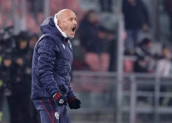 Vincenzo Italiano, allenatore del Bologna (Foto Ansa)