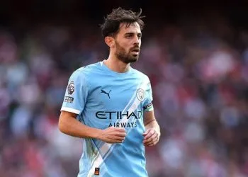 Bernardo Silva in campo con il Manchester City (Foto: Web)
