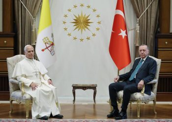 Papa Leone XIV con Erdogan