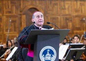 Mario Delpini, arcivescovo di Milano, all'Università Cattolica