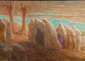 Gaetano Previati, "Via al Calvario" (1912, particolare)