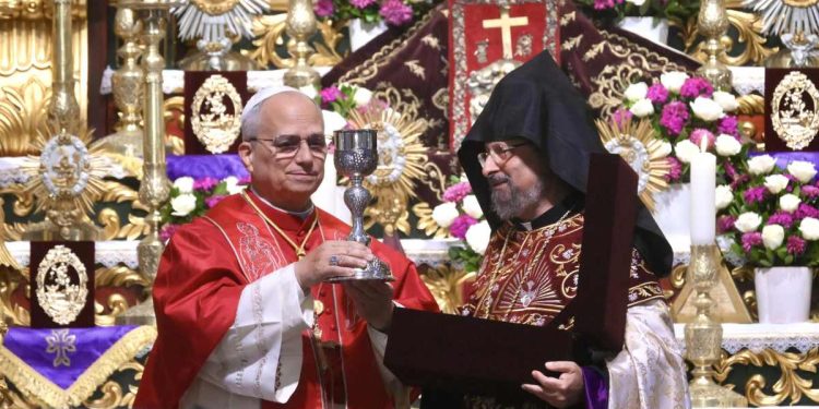 Papa Leone e il Patriarca Sahak II