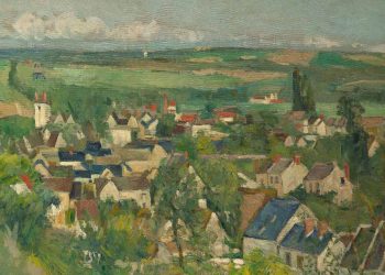 Paul Cézanne, "Veduta di Auvers" (1874 ca., particolare)