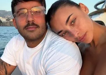 Chiara Frattesi e il fidanzato Geolier